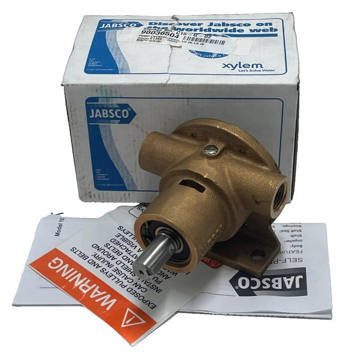 JABSCO 1673-1001 Bronze Pedestal Pump Flexible Impeller 1/2" NPT 11.3 GPM, NSMP