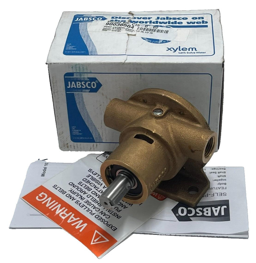 JABSCO 1673-1001 Bronze Pedestal Pump Flexible Impeller 1/2" NPT 11.3 GPM, NSMP