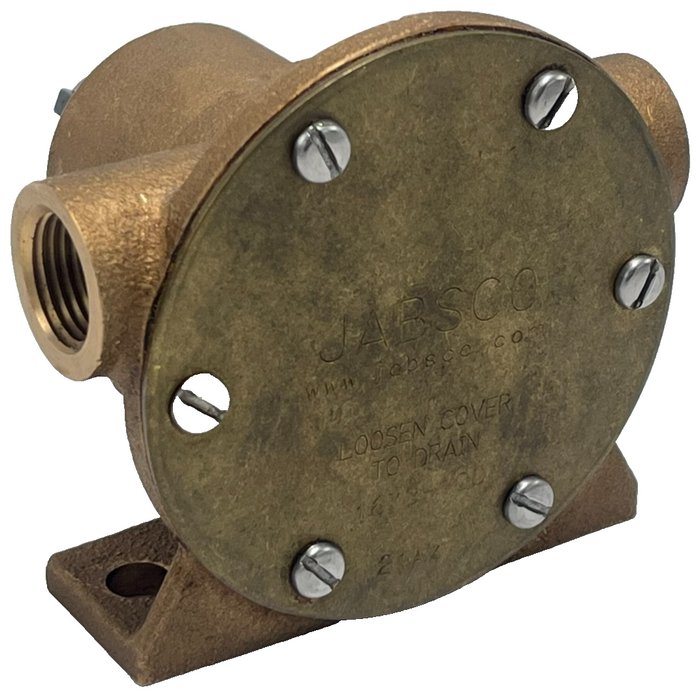 JABSCO 1673-1001 Bronze Pedestal Pump Flexible Impeller 1/2" NPT 11.3 GPM, NSMP