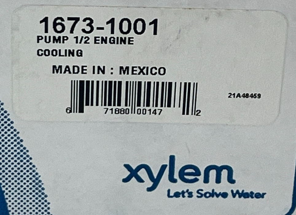 JABSCO 1673-1001 Bronze Pedestal Pump Flexible Impeller 1/2" NPT 11.3 GPM, NSMP
