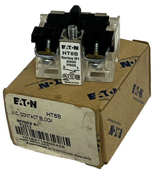 LOT OF 8 Eaton HT8B Contact Block Series B1 30mm HT800 N.C. Normally Closed NSMP