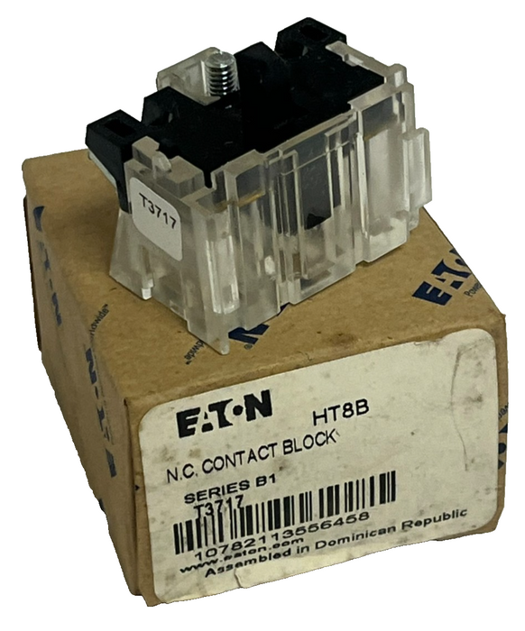 LOT OF 8 Eaton HT8B Contact Block Series B1 30mm HT800 N.C. Normally Closed NSMP
