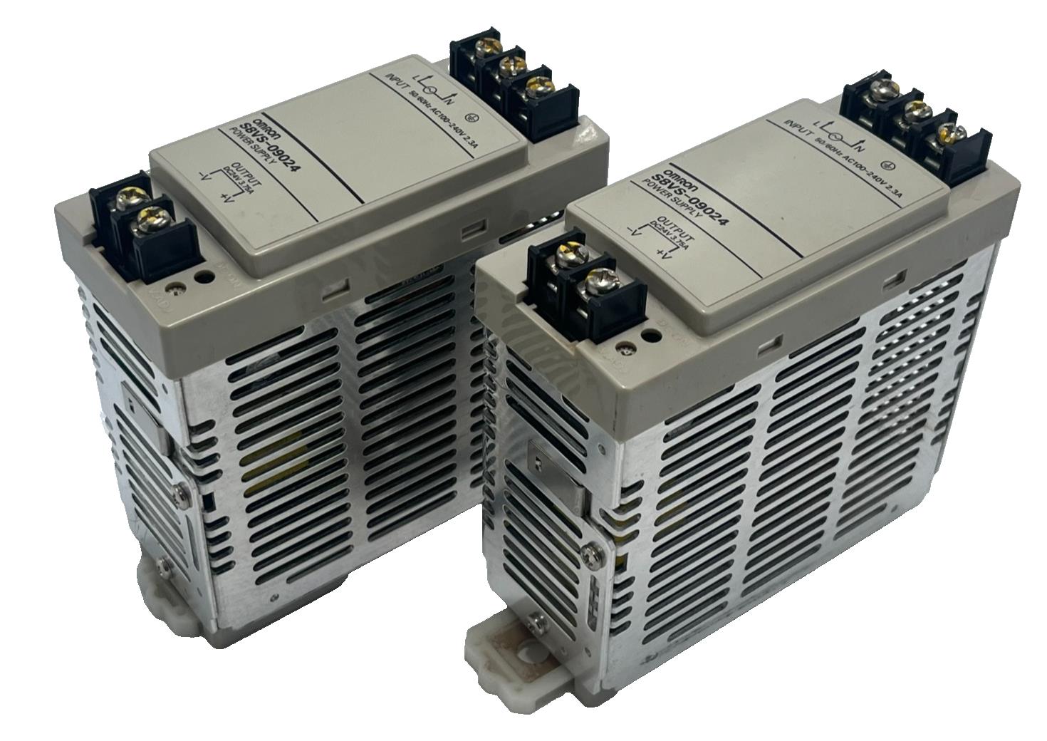 Lot of 2: Omron S8VS-09024/ED2 Switch Mode Power Supply 24VDC 3.75A 90W
