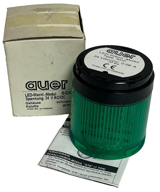 Auer Signal LED Steady Light Module - Type SDC 24V AC/DC 0.08A (Green) - 2115064