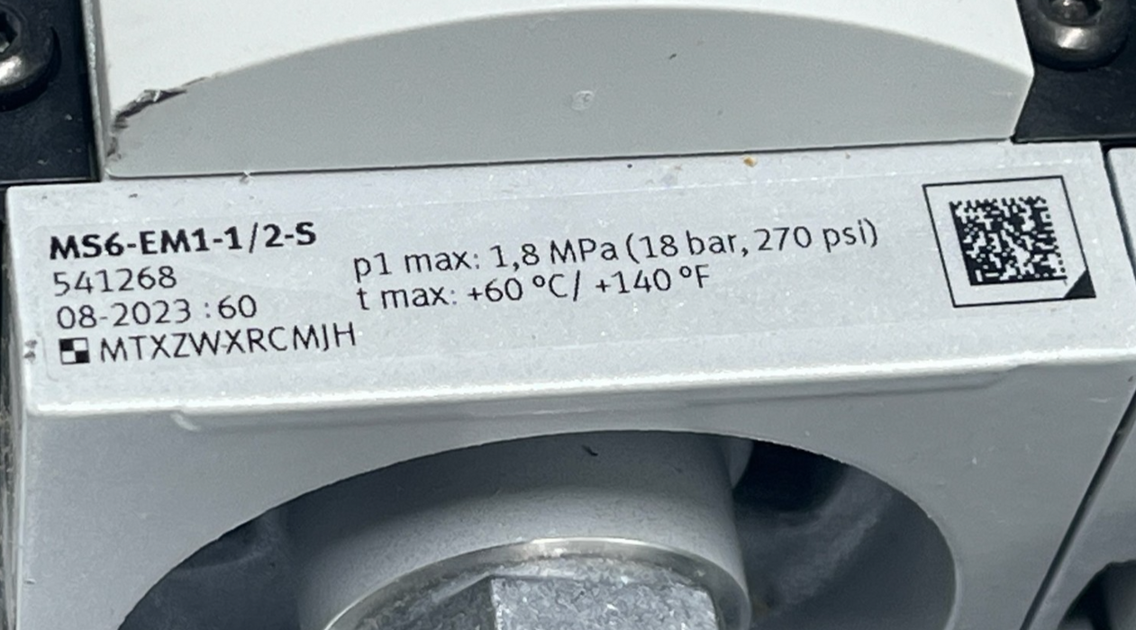Festo MSB6-AGD:C4:J23:F1:V39-WP Service Unit Combination - Air Prep G3/4 12-Bar