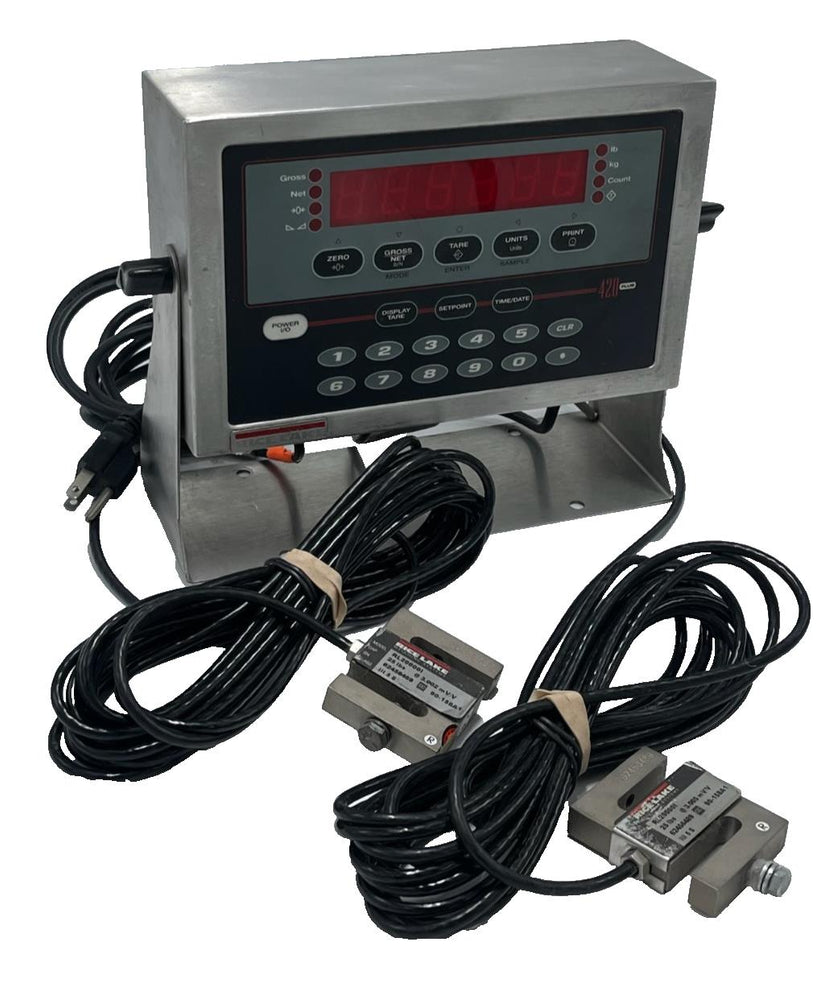 Rice Lake 420 Plus -2A Indicator 85124/01 & (2) RL20000I-25 S-Beam Load Cells