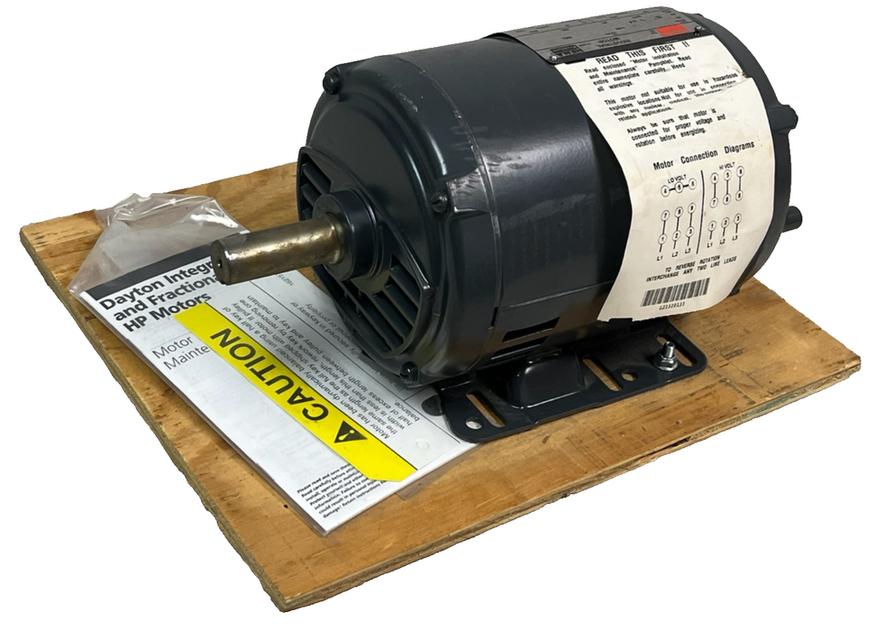 Dayton 2NKY6A General Purpose Motor 3 HP 3490 RPM 3-Phase 230/460V NEMA Premium