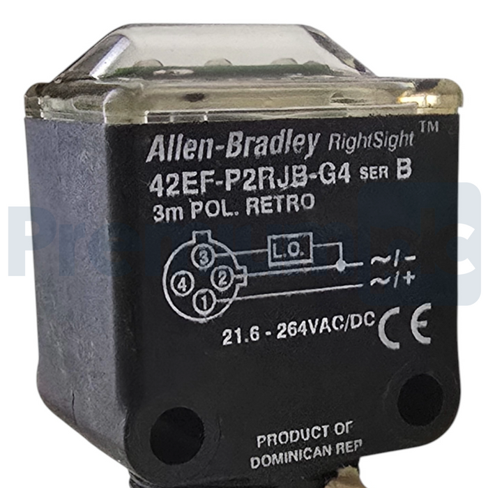 Allen Bradley 42EF-P2RJB-G4 /B RightSight Photoelectric Sensor 3m NSMP (read)