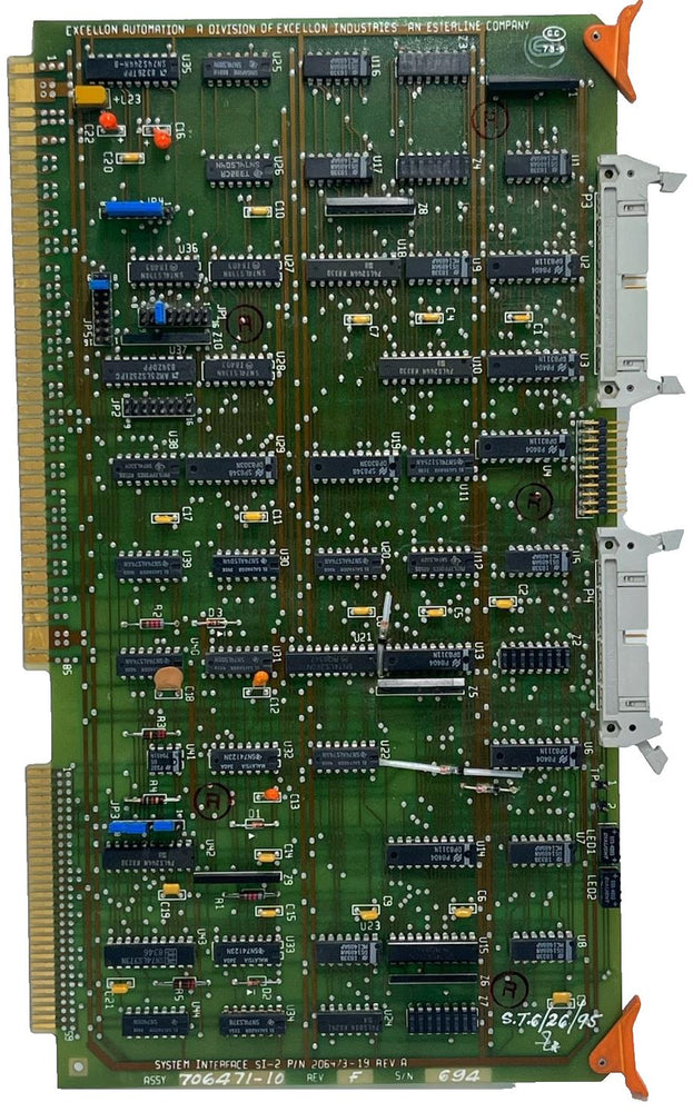 Excellon System Interface SI-2 | P/N 206473-19 Rev A | Assy 70641-10 Rev F