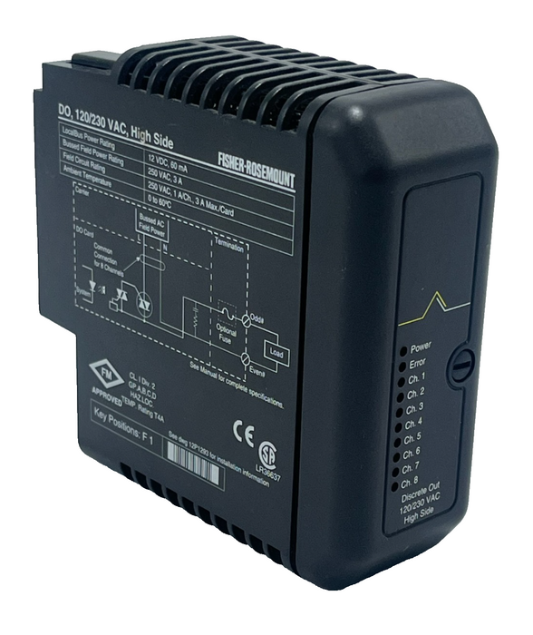 Fisher Rosemount DeltaV KJ3001X1-BK1 Output Module 12P0556X142 | 120/230VAC DO