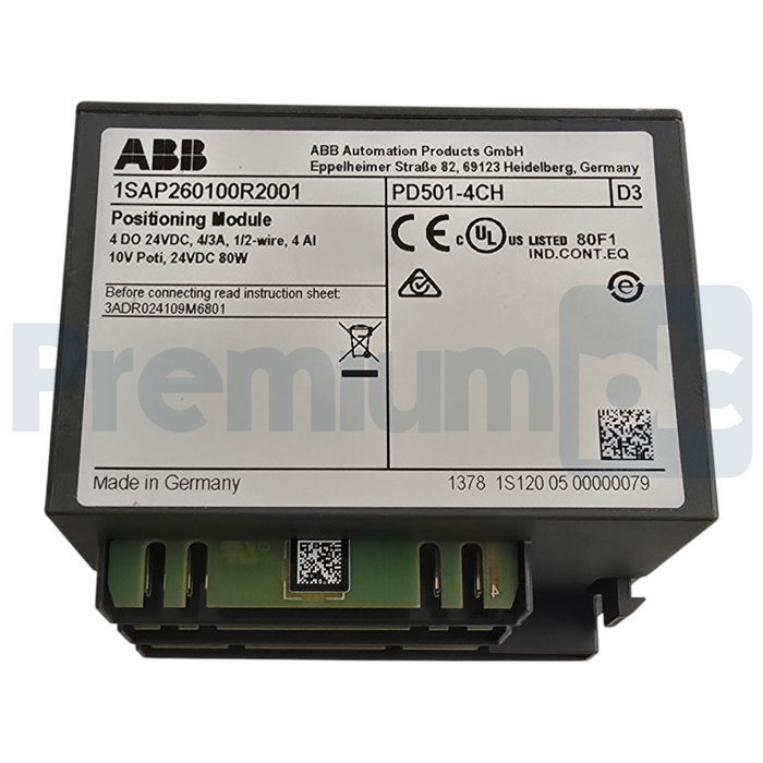 ABB PD501-4CH | 1SAP260100R2001 AC500 S500 I/O 4-Ch Positioning Module NSMP