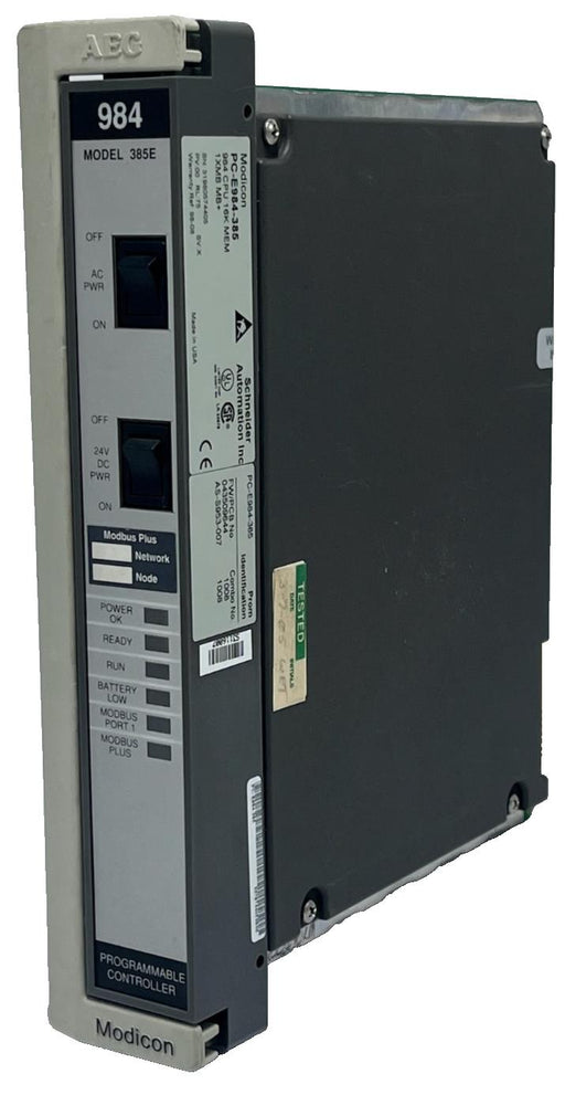 Schneider Electric Modicon PC-E984-385 984 CPU 16K Memory MB/MB+ Controller