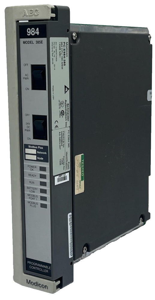 Schneider Electric Modicon PC-E984-385 984 CPU 16K Memory MB/MB+ Controller