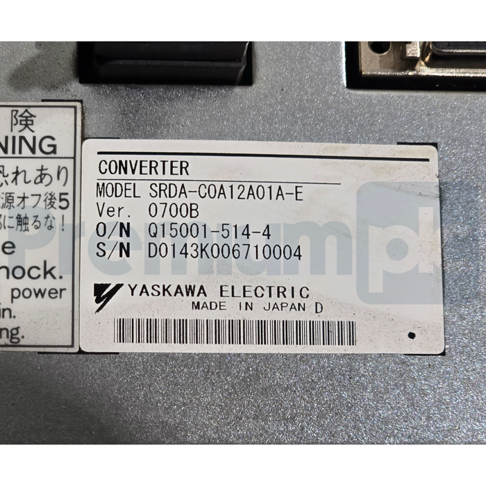 Yaskawa Motoman SRDA-MH5 SERVOPACK for MH5 Robot JZRCR-YSV01-41 SRDA-C0A12A01A-E