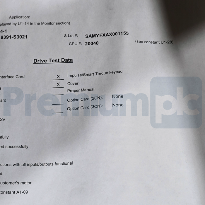 Magnetek Impulse 4112-FVG+S3 VG+ Series 3 Crane Inverter Drive 75HP CIMR-F7U4055