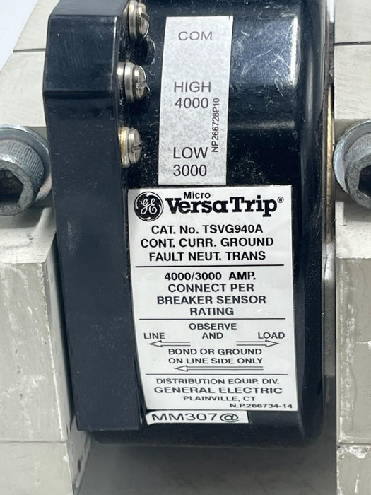 GE TSVG940A Micro VersaTrip Ground Fault Neutral Transformer | Neutral Sensor