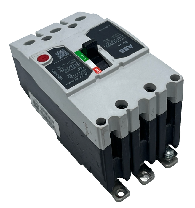 ABB GE TEYH3030B TEYH 30A 3-Pole Bolt-On Circuit Breaker 480Y/277V 35kA