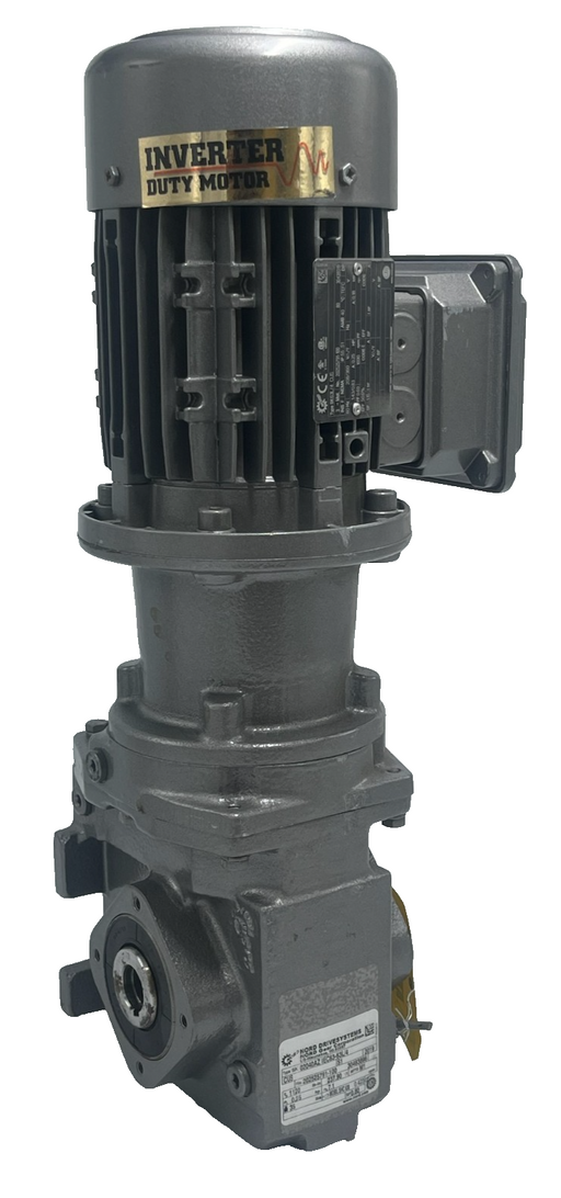 NORD SK63L/4 CUS Inverter Duty Motor w/ SK02040AZ-IEC63 Gearbox 0.25HP 3-Phase