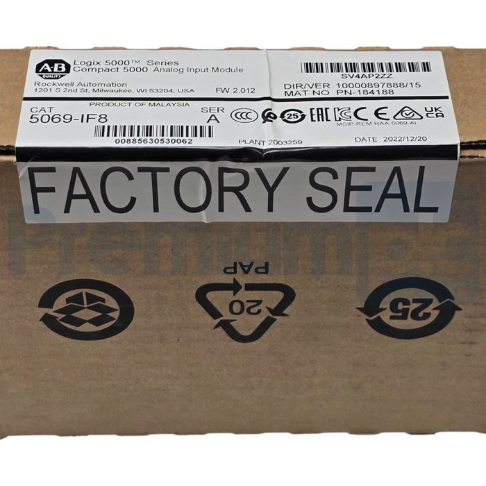 Allen Bradley 5069-IF8 /A CompactLogix 5000 8Ch Analog Input Module 5069IF8 NSFS