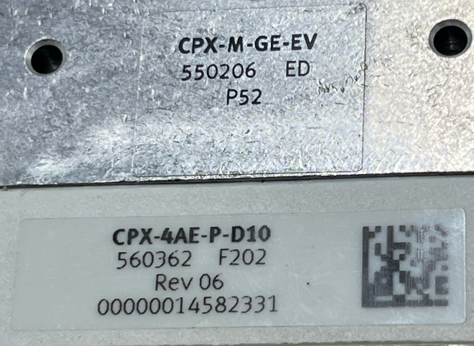 Festo CPX-4AE-P-D10 REV 06 (560362) Pressure Sensor Module | CPX-M-GE-EV Block