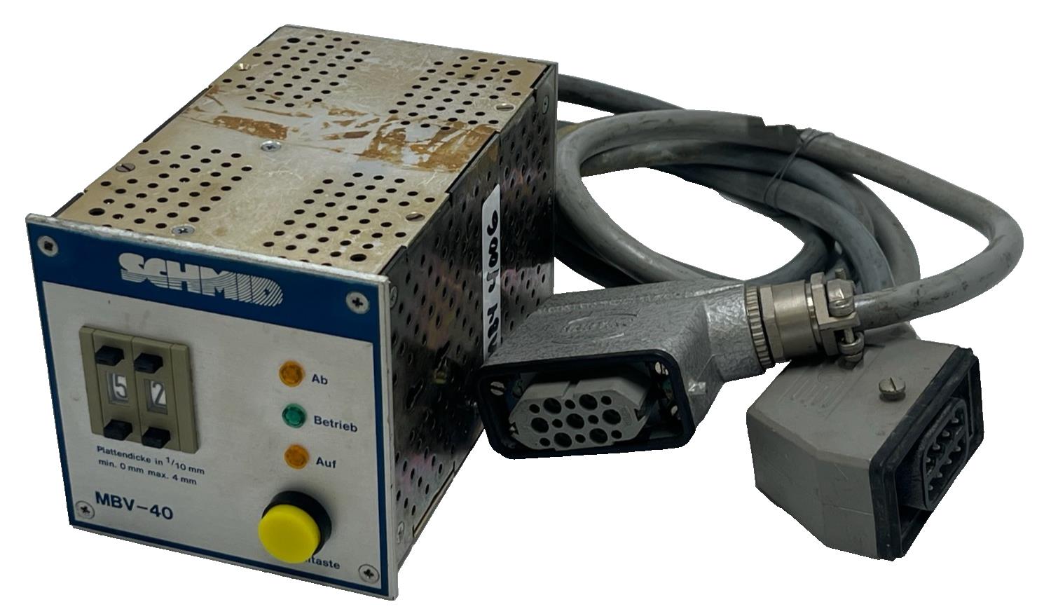Schmid Autronic MBV-40 Control Unit 220V 3-Plug Handheld Device MBV40