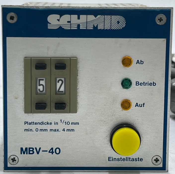 Schmid Autronic MBV-40 Control Unit 220V 3-Plug Handheld Device MBV40