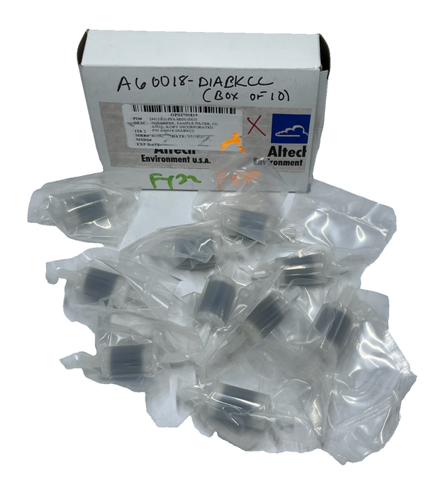 NEW Box of 10 Koby Scrubber Sample Filters CO Analysis P/N A60018-DIABKCC