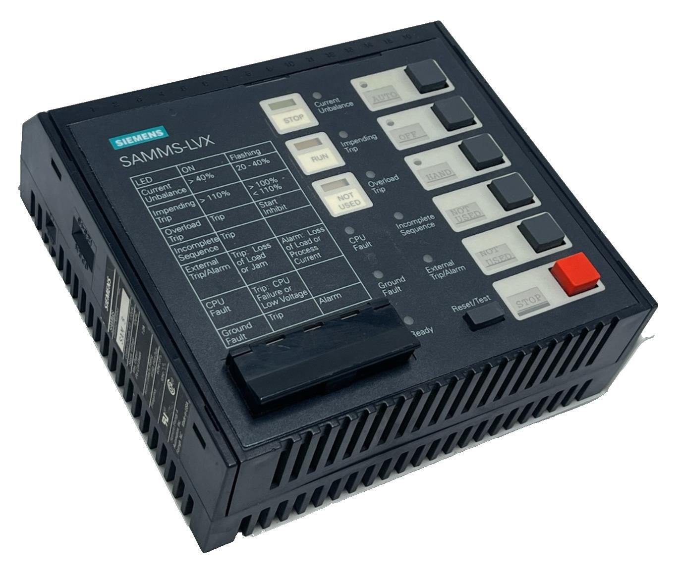 Siemens SAMMS-LVX SAM 5 Module Motor Master System I/O Control 120VAC