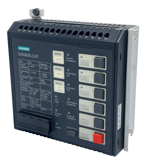 Siemens SAMMS-LVX SAM 5 Module Motor Master System I/O Control 120VAC
