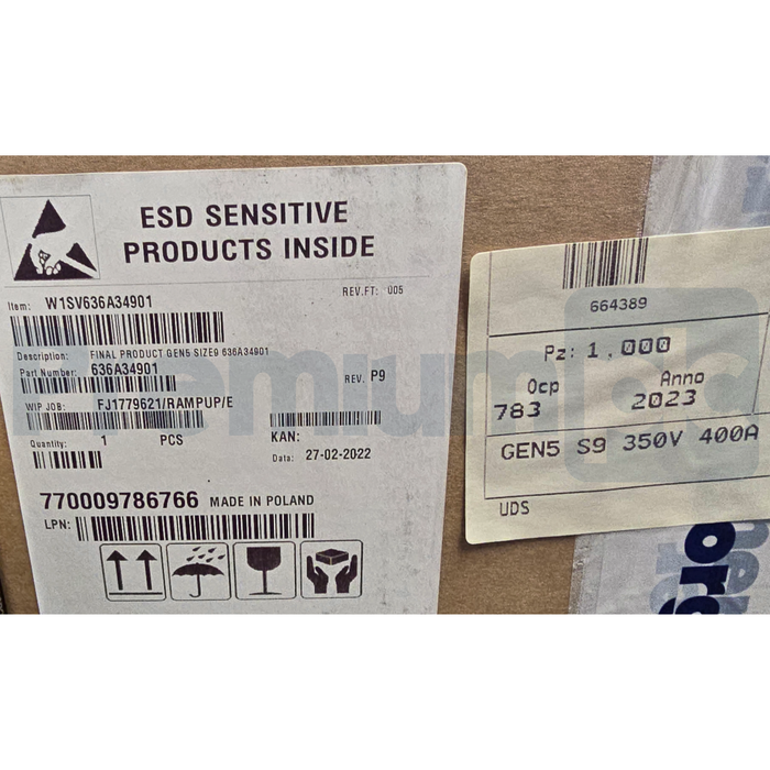 BorgWarner 636A34901 F/W V1.3 Sevcon Gen5 Size 9 Motor Controller | 350VDC 400A