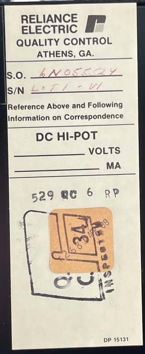 Reliance Electric 803601-RE Power Module - 240V 73A - S6-DIG - Cat No 00545228