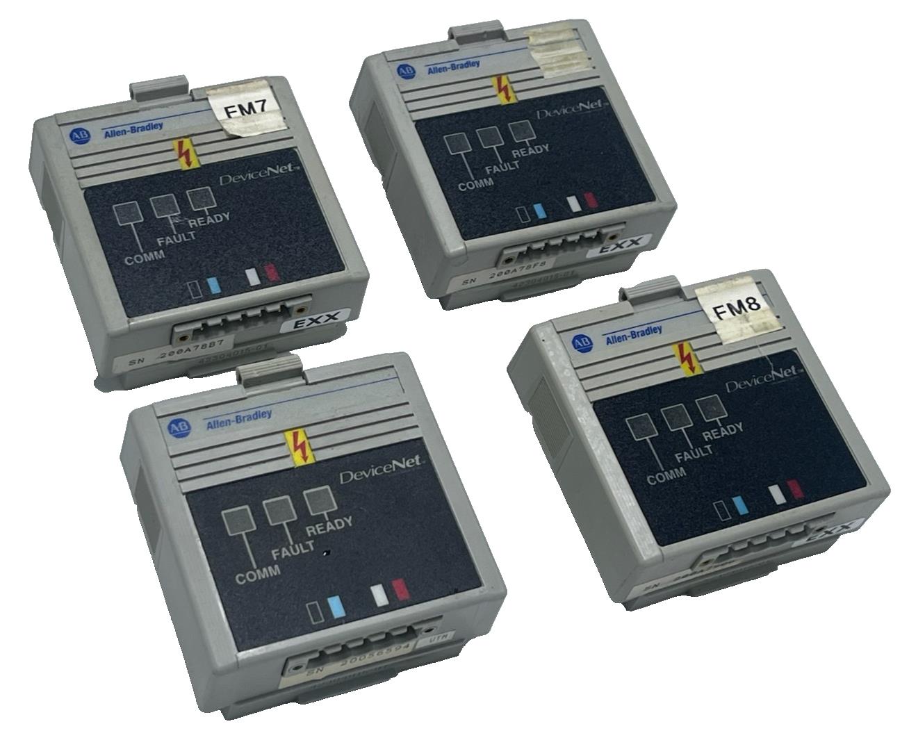Lot of 4 Allen Bradley 160-DN2/A DeviceNet Modules (1) FRN 3.002 & (3) FRN 3.004