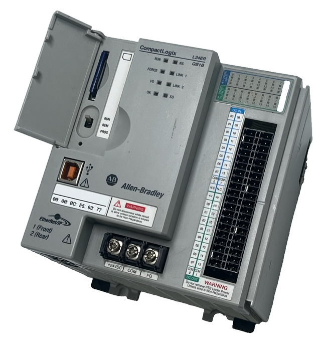 Allen-Bradley 1769-L24ER-QB1B CompactLogix 5370 L2 Controller Ser A 750KB