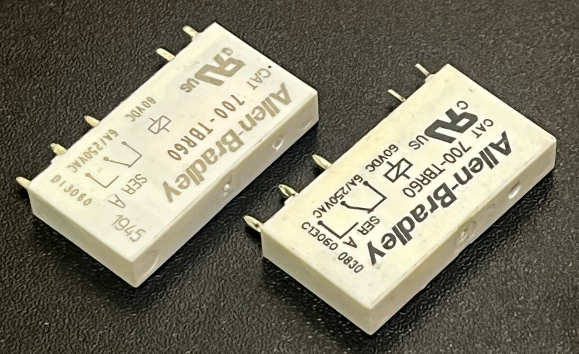 Lot of 14 Allen-Bradley 700-TBR60 Series A Terminal Block Relays 60VDC 6A