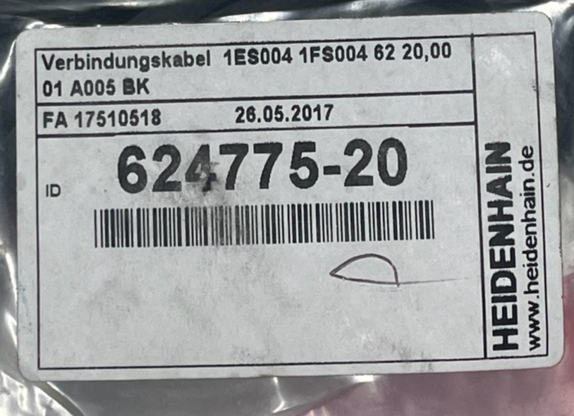 Heidenhain 624775-20 Interconnect Cable | 20 Meters | PUR Jacket | 20.00m | NSFS