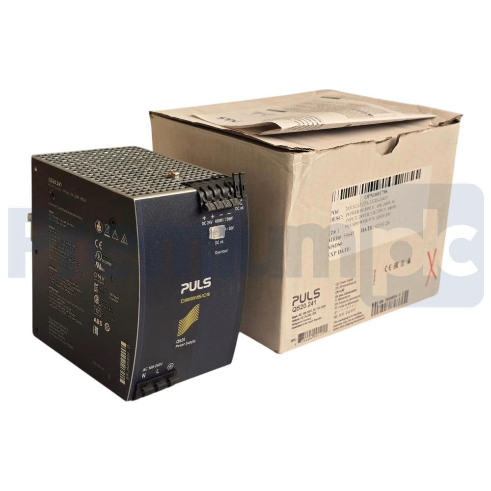 PULS Dimension QS20.241 DIN Rail Power Supply | 24V 20A 480W | AC 100-240V In