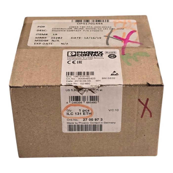 Phoenix Contact ILC 131 ETH | ILC131ETH Inline I/O Controller 2700973 NSMP