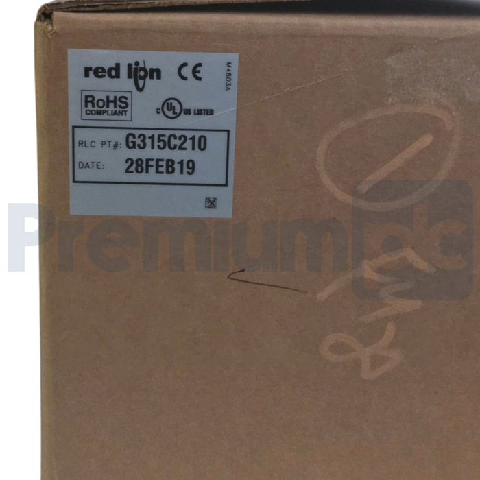 Red Lion G315C210 G3 Series 15" Color TFT HMI Operator Interface 24VDC NSMP
