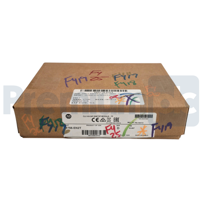 Allen Bradley 1756-EN2T /D ControlLogix Hi-Cap ENet/IP Module TP FW 10.007 NSMP