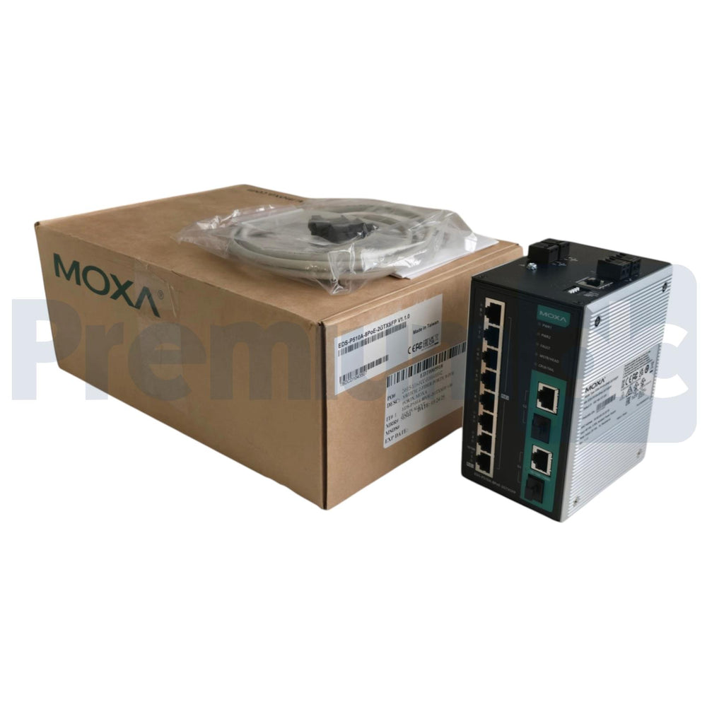 Moxa EDS-P510A Managed Ethernet PoE+ Switch EDS-P510A-8PoE-2GTXSFP V1.1.0 NSMP