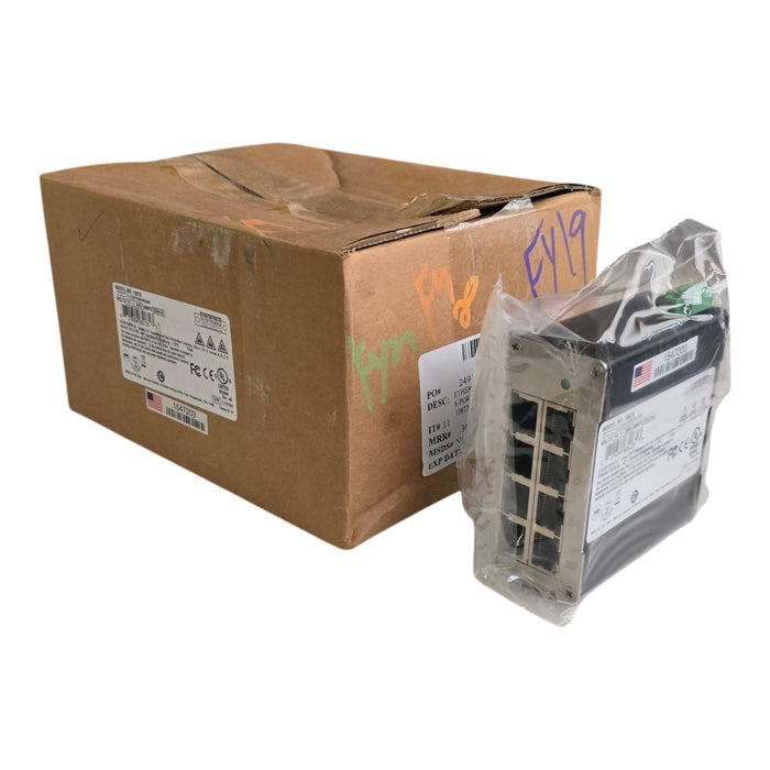 Red Lion N-Tron 108TX Industrial Ethernet Switch 8-P 10/100BaseTX DIN Rail NSMP