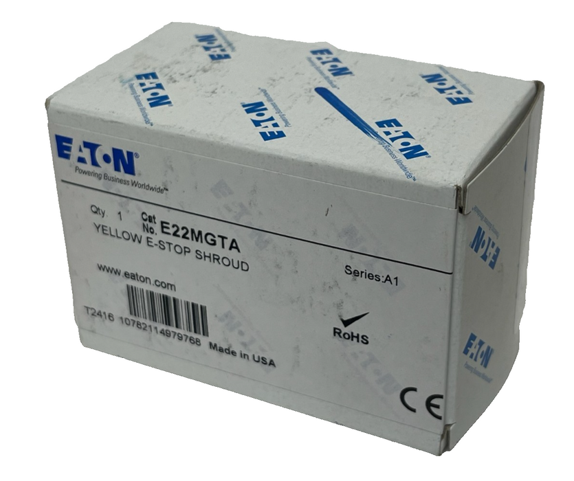 Lot of 5 Eaton E22MGTA Series A1 Yellow E-Stop Shroud Guard 22.5mm NSMP