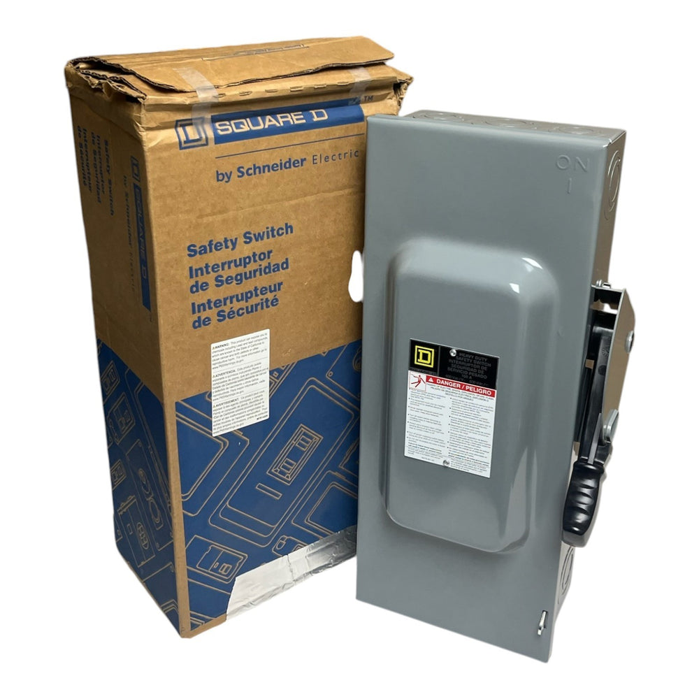 Square D HU363 Heavy Duty Safety Switch 100A 600V 3-Pole Non-Fusible - NSMP