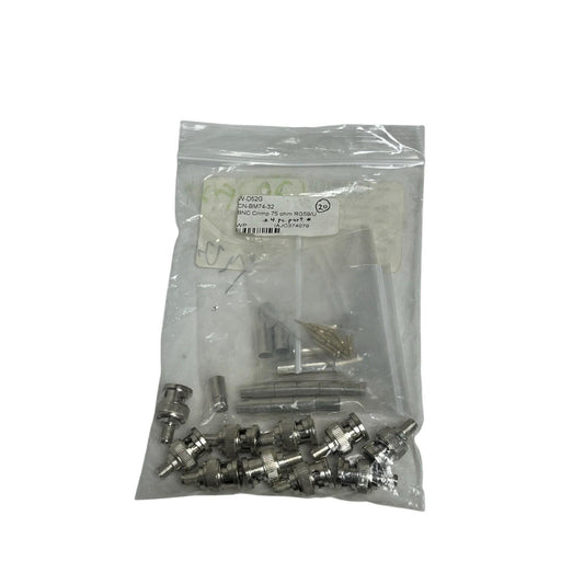 LOT OF 10 West Penn Wire CN-BM74-32 BNC Connector 75 Ohm - NSNP