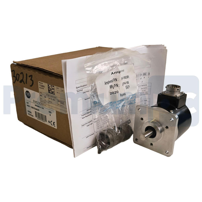Allen-Bradley 845D-SJDZ25ADCK5 /B Size 25 Absolute Encoder 360PPR 24VDC 3/8" NEW