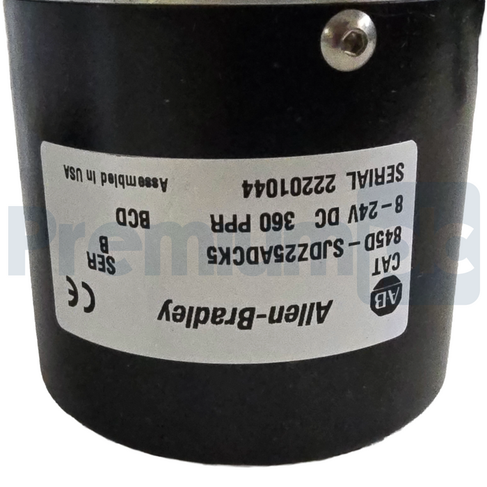 Allen-Bradley 845D-SJDZ25ADCK5 /B Size 25 Absolute Encoder 360PPR 24VDC 3/8" NEW