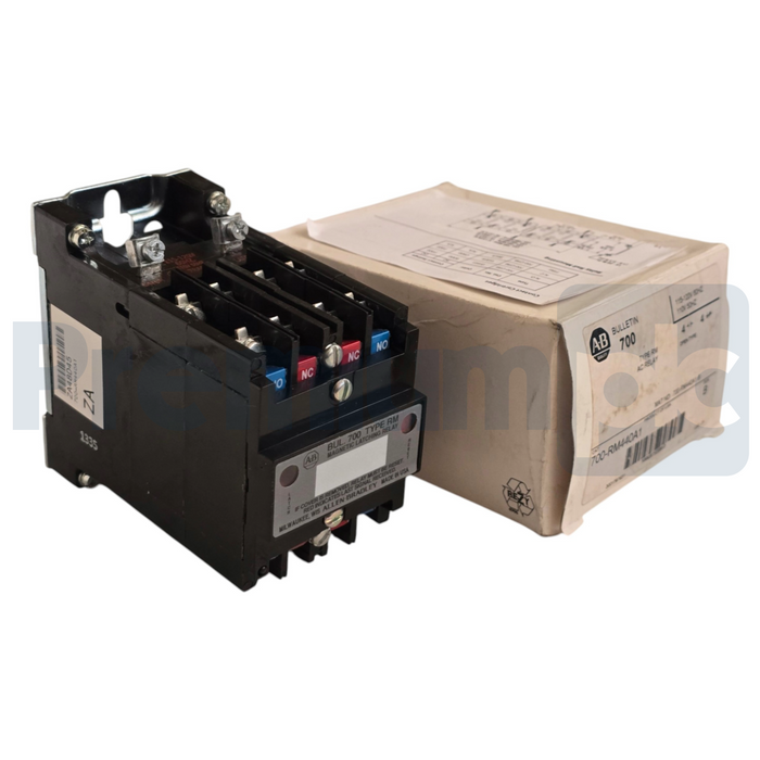 Allen Bradley 700-RM440A1 /B Bulletin 700 Type RM Latch AC Relay 115/120VAC NSMP