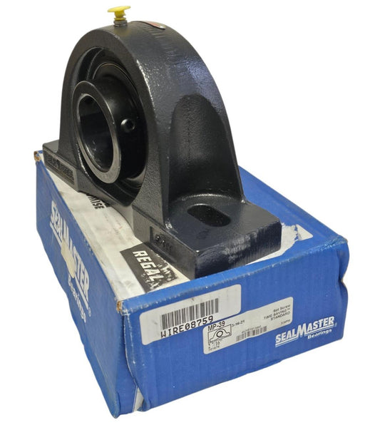 NIB SEALMASTER MP-39 BALL BEARING UNIT SET SCREW 2-7/16'' TWO BOLT BASE MP39