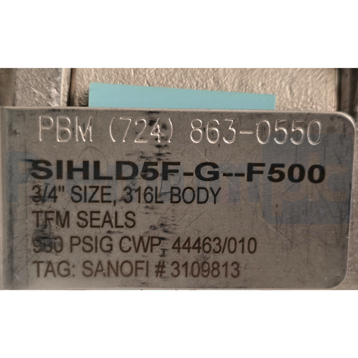 PBM PAVBL453S-0063 Actuator 3/4" SS Valve w/ StoneL Onyx ON922 DeviceNet Monitor