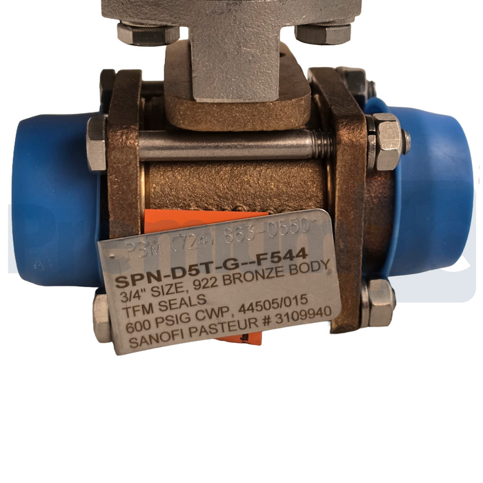 PBM PAVBL453S-0063 Actuator 3/4" Bronze Valve w/ StoneL Onyx ON922 DNet Monitor